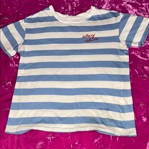 “Stay Chic” Striped Tee